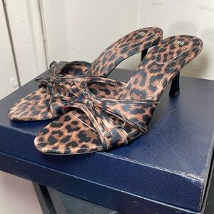 Zara Leopard Heels Size 6 1/2